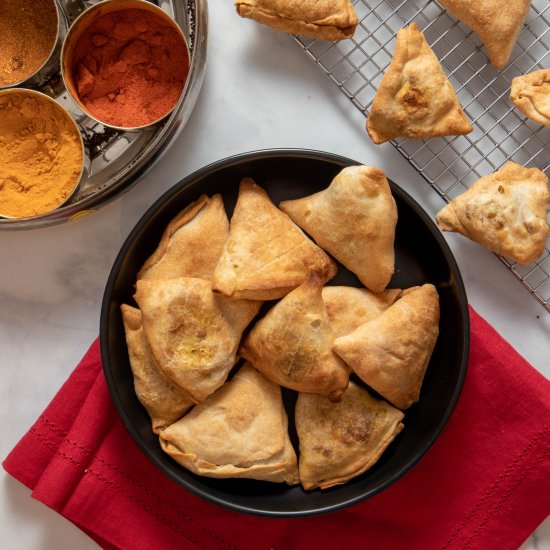 Vegan Baked / Air-Fryer Samosas!