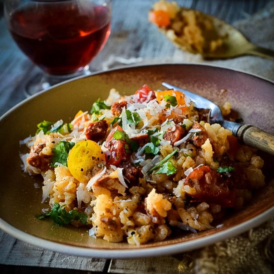 Chorizo and Tomato Risotto