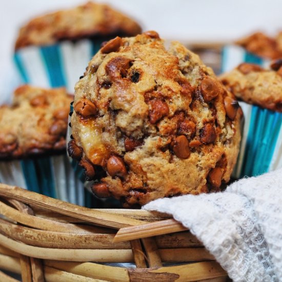 Caramelized Banana Cinnachip muffin