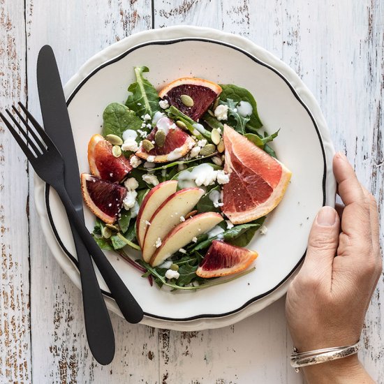 Citrus, Apple and Pepita Salad