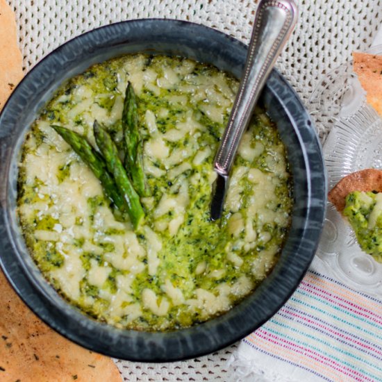 Warm Asparagus & Spinach Dip