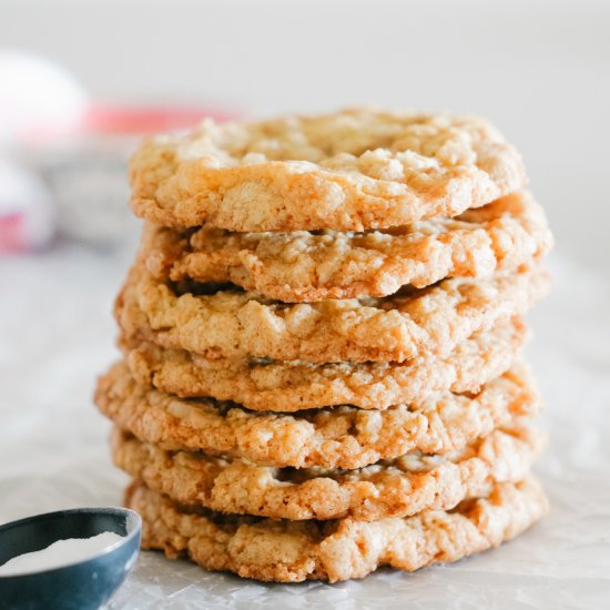 Chewy Coconut Oatmeal Cookies