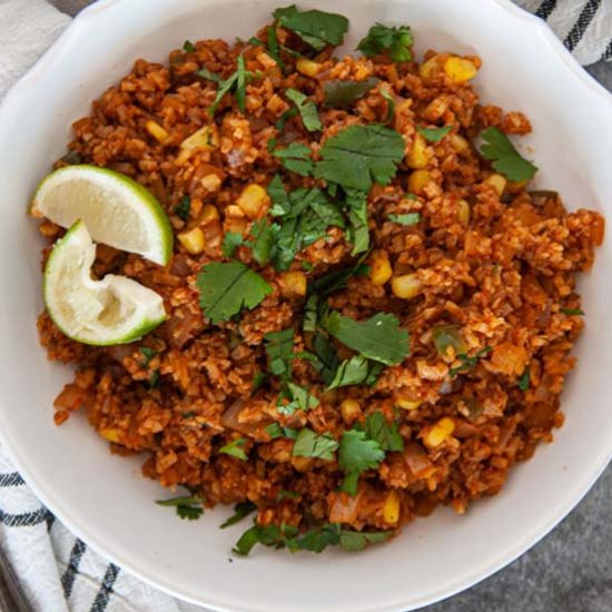 Healthy Mexican Cauliflower Rice