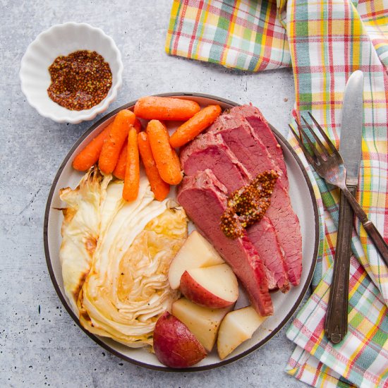 Baked Corned Beef and Cabbage