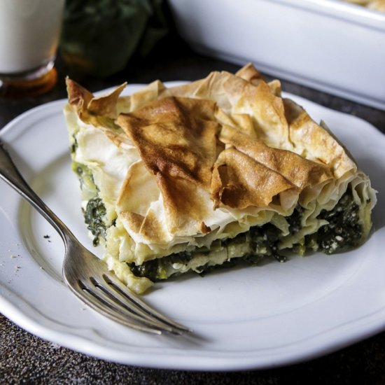 Turkish Borek with Spinach and Feta