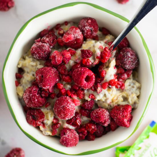 Lemon Raspberry Oatmeal