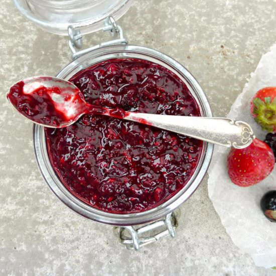 Maple Syrup Berry Jam