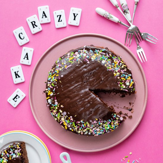 Crazy Chocolate Cake (Wacky Cake)