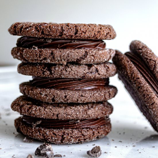 Chocolate Espresso Crinkle Cookies