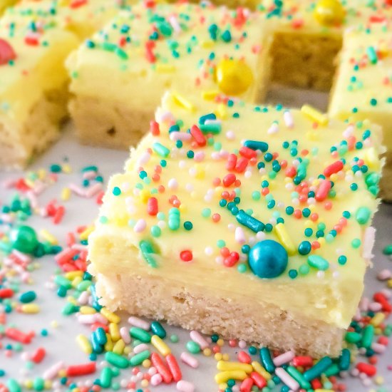 Lemon Sugar Cookie Bars