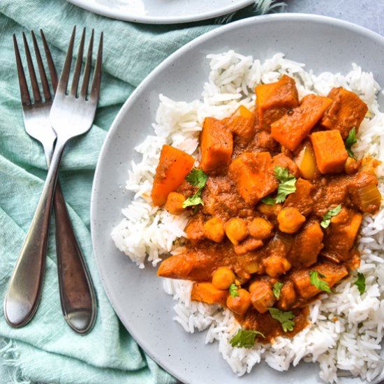 Sweet Potato Chickpea Curry