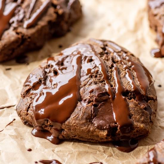 Gluten Free Dark Chocolate Scones