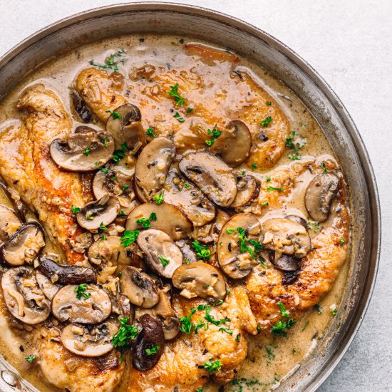 Creamy Chicken Marsala