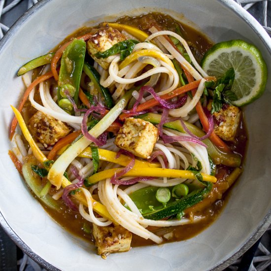 Coconut Curry Noodles with Tofu