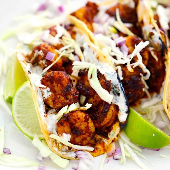 Blackened Shrimp Tacos