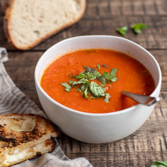 Tomato Soup from Canned Tomatoes