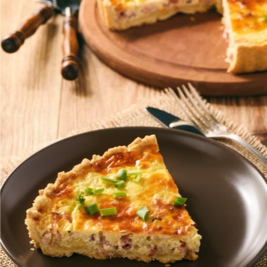 Bacon and Chicken Quiche | Brunch