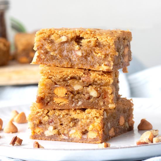 Browned Butter Pecan Blondies