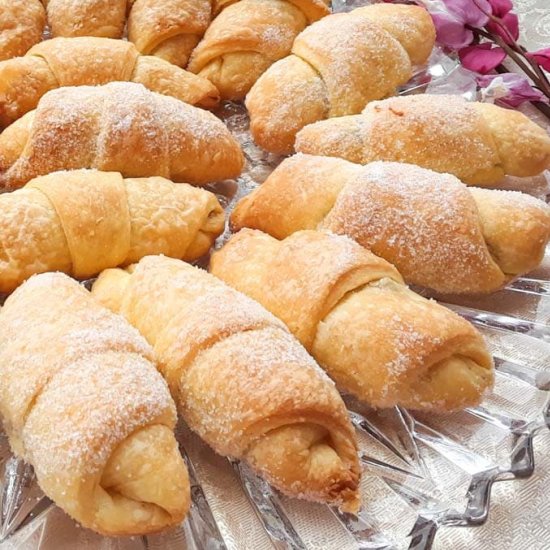 Jam Filled Crescent Cookies