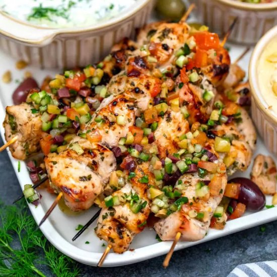 Grilled Chicken Souvlaki