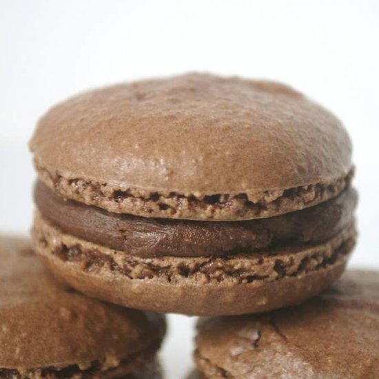 Macarons au chocolat