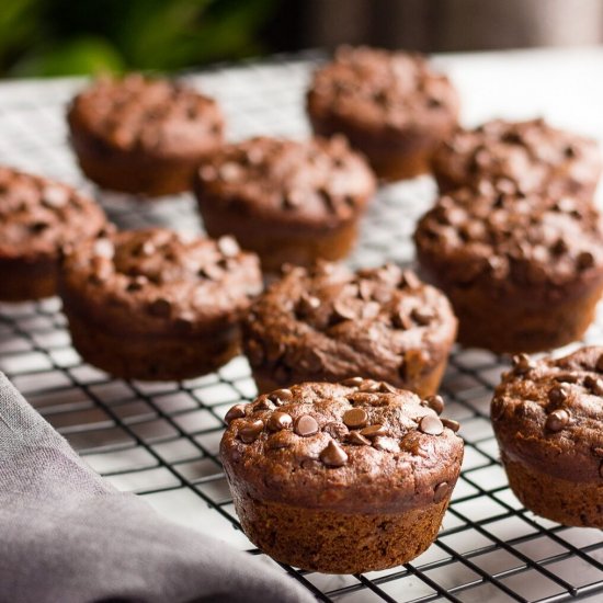 Vegan Chocolate Chip Banana Muffins