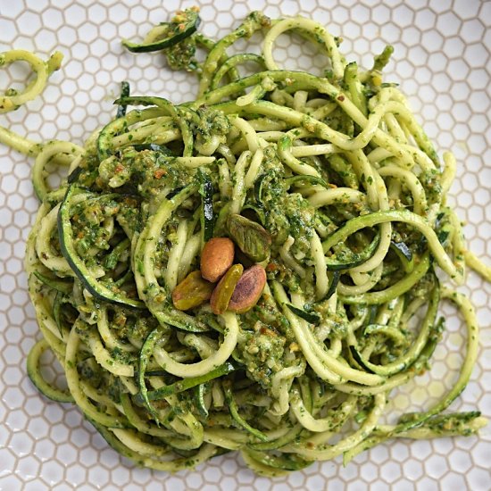 Zoodles with Arugula Pesto