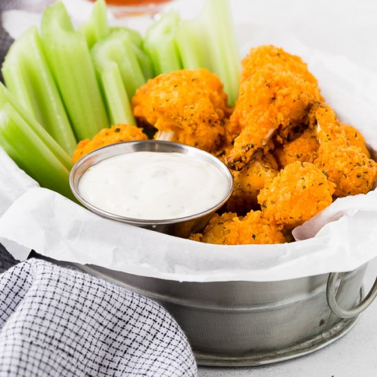 Air Fryer Buffalo Cauliflower Bites