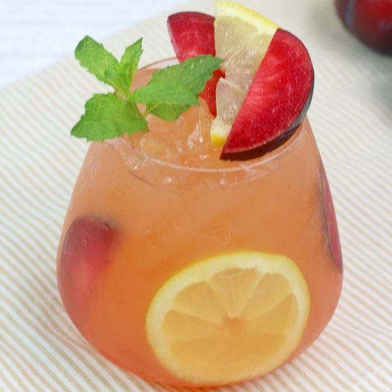 Plum Citrus Whiskey Cocktail