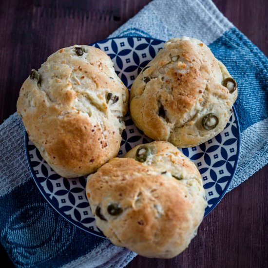 Feta and Olive Buns