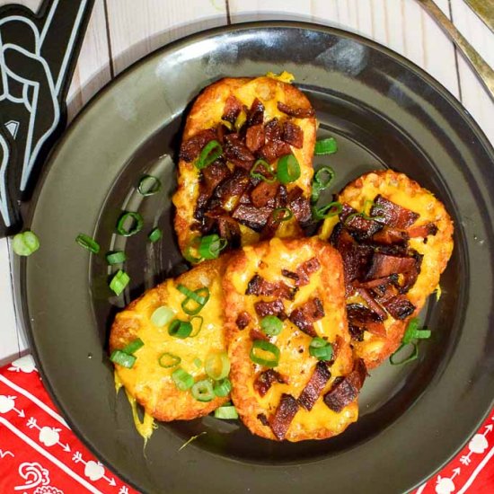 Easy Loaded Hash Browns Appetizer