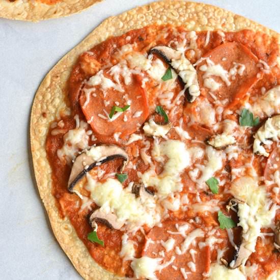 Healthy Tortilla Pizza