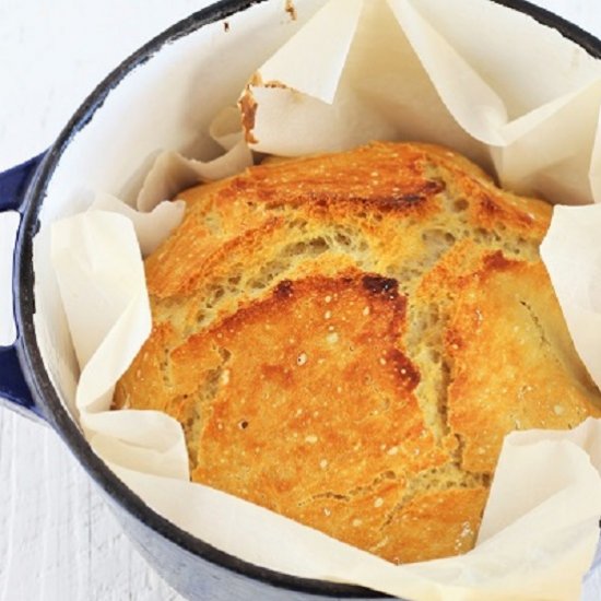 no-knead dutch oven bread