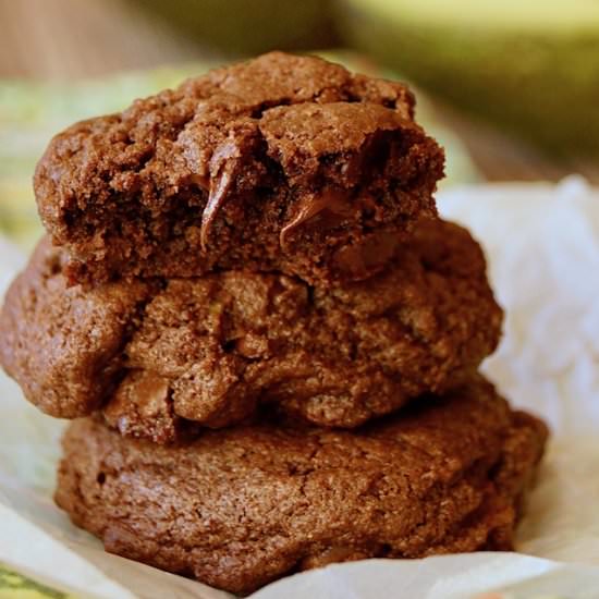 Double Chocolate Avocado Cookies