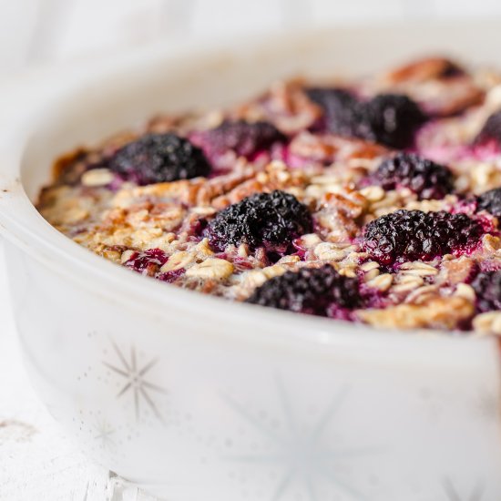 FROZEN FRUIT BAKED OATMEAL