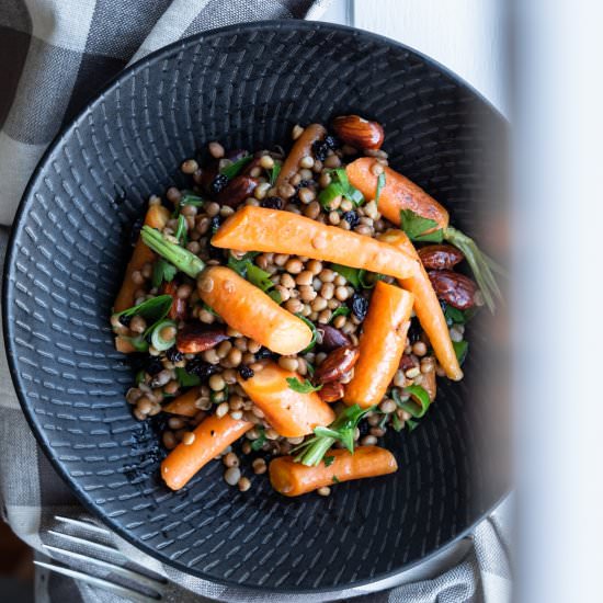 Roasted Carrot and Lentil Salad