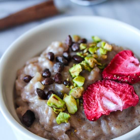 Vegan Chai Rice Pudding