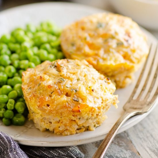 Buttery Tuna Rice Muffins