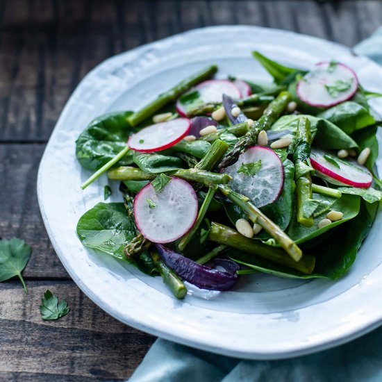 Roasted Asparagus & Radish Salad