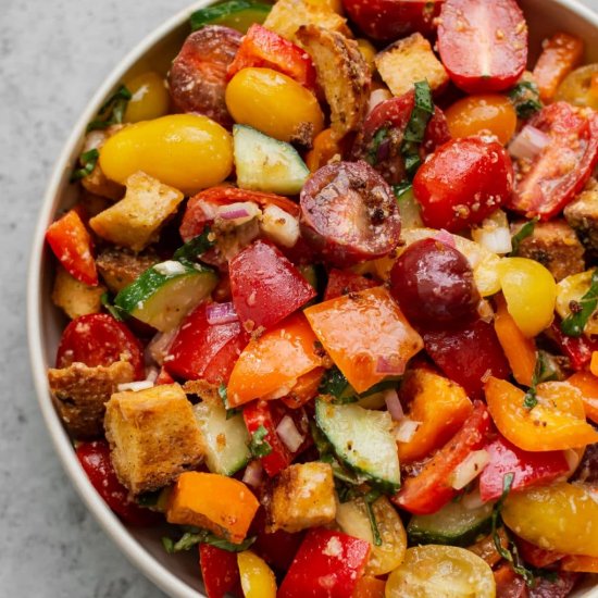 cajun panzanella salad