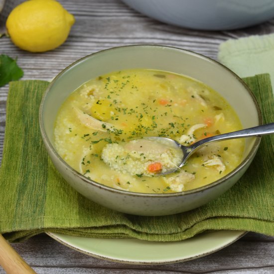 Lemon Avgolemono Soup