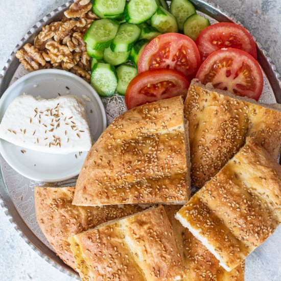 Easy Persian Barbari Bread