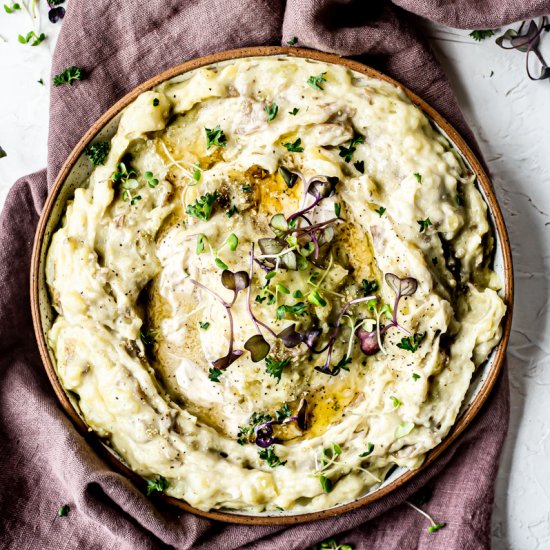 Vegan Creamy Dirty Mashed Potatoes