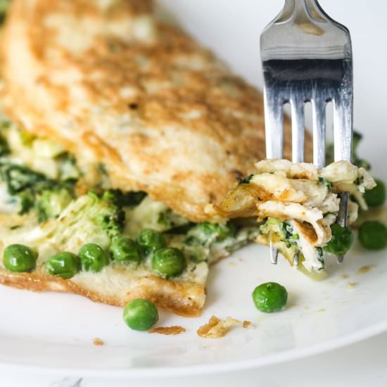 Healthy Green Omelette Idea