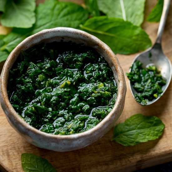 Homemade Mint Sauce