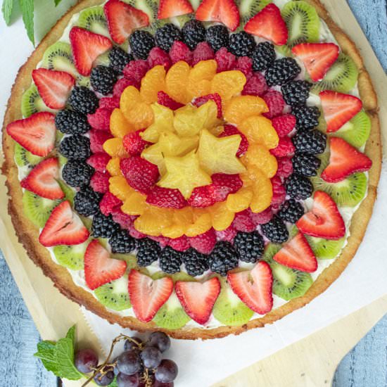 healthy fruit pizza