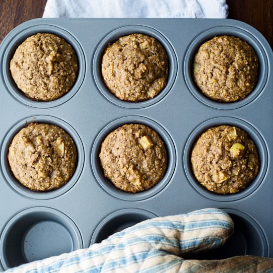 Apple Cinnamon Oatmeal Muffins