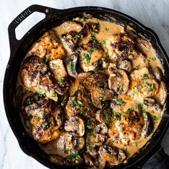 Creamy Chicken Mushroom Recipe