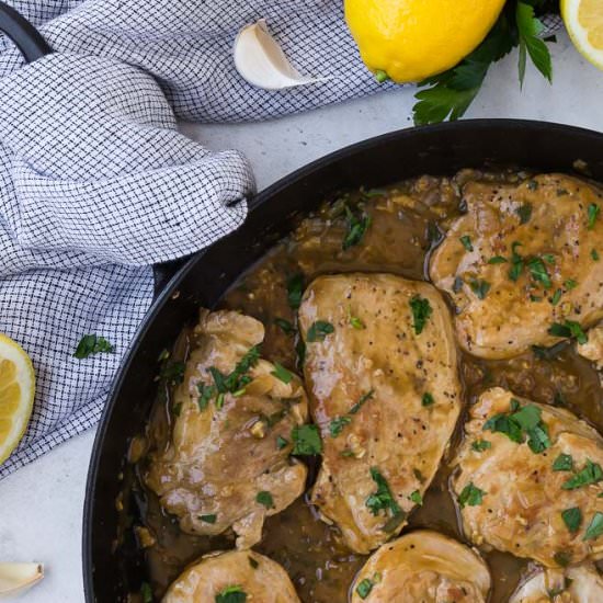 Pork Medallions with Lemon Sauce