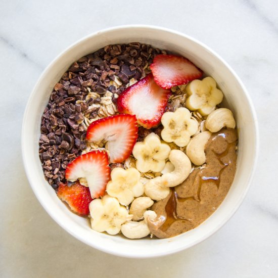 Strawberry Banana Cacao Nib Bowl